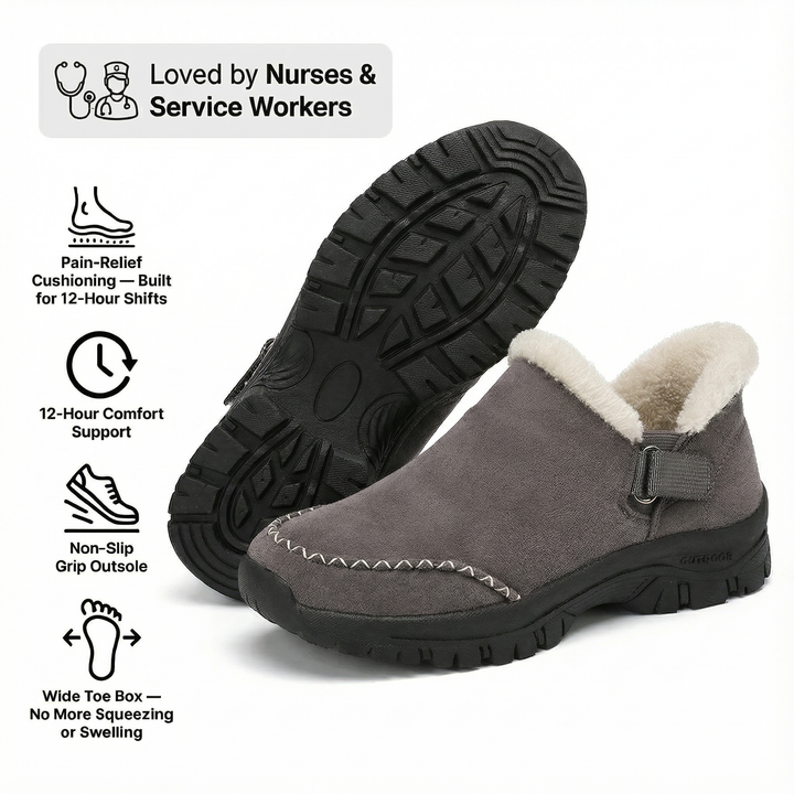 NursePro 12-timers Skift Klokker — Plantar Fasciitis &amp; Hæl Lette for Ryggsmerter, Hallux Valgus &amp; Brede Føtter (BOGO)