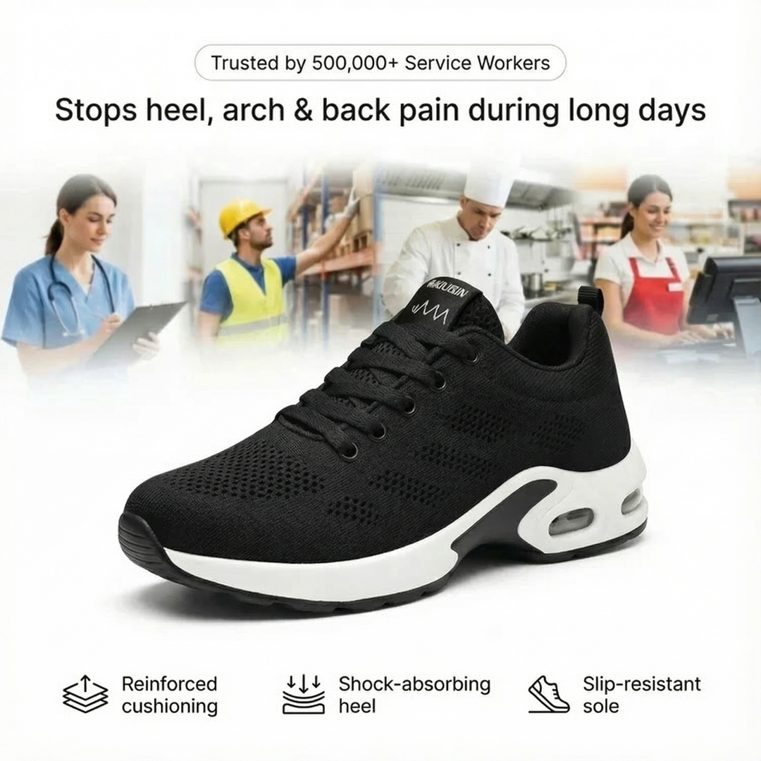 Orthora Pro – 12-timers skift sko for hele dagen fot-, kne- og ryggsmerterelief (BOGO)