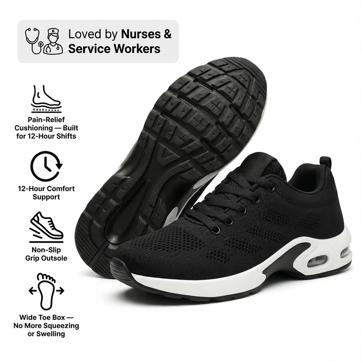 Orthora Pro — 12-timers Skift Sko for Heldekkende Fotsmerter, Kne- og Ryggsmerter