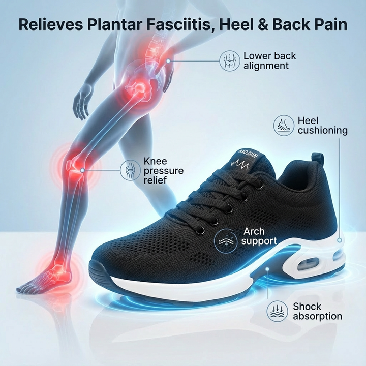 Orthora Pro – 12-timers Skift Sko for Hæl- og Plantar Fasciitt Lindring (Unisex) (Kopi)