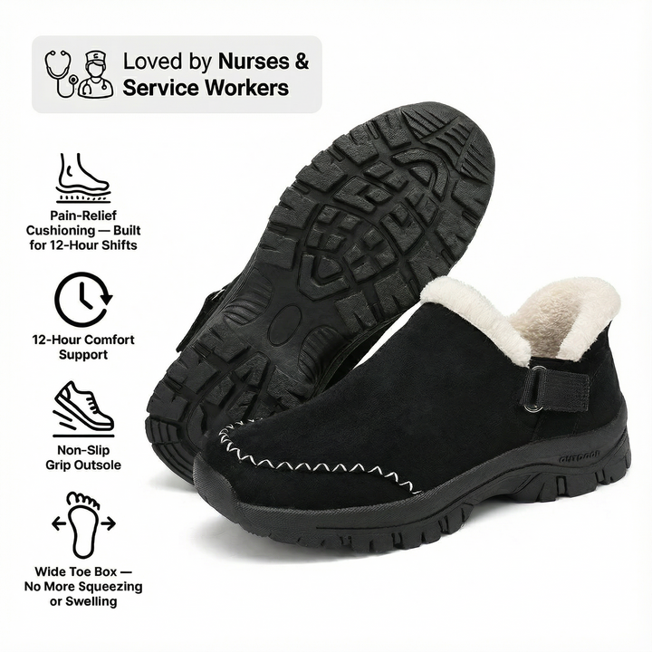 NursePro 12-timers Skift Klogger — Lindre Plantar Fasciitis &amp; Hælplager for Ryggsmerter, Bunioner &amp; Brede Føtter